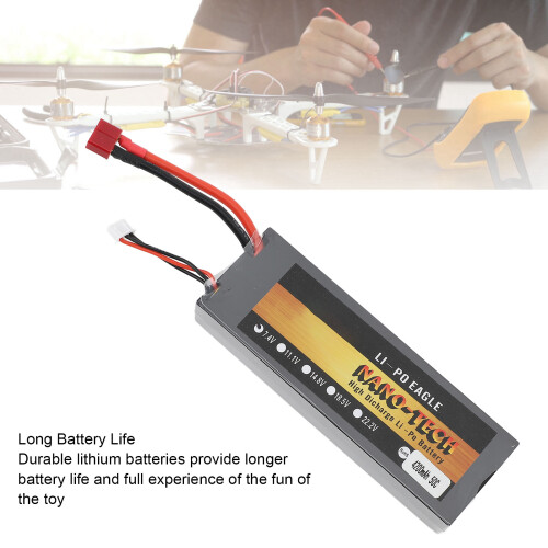 Batterie RC 7,4 V 4200 mAh 50C 2S, boîtier rigide 2