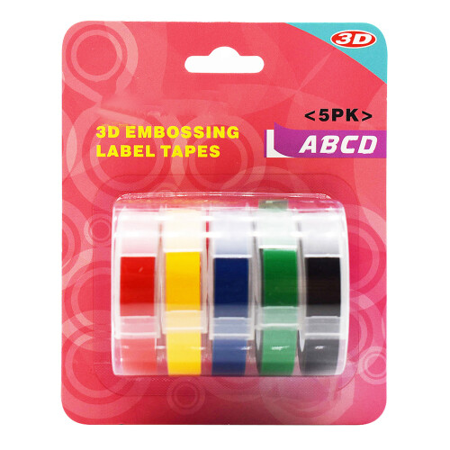 5er-Pack 9mm x 300cm für 12813/14/1610 bunt 2