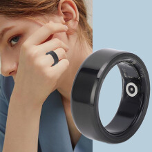 Typ 9 Fitness Smart Ring 20 mAh Schwarz IP67 Größe 9