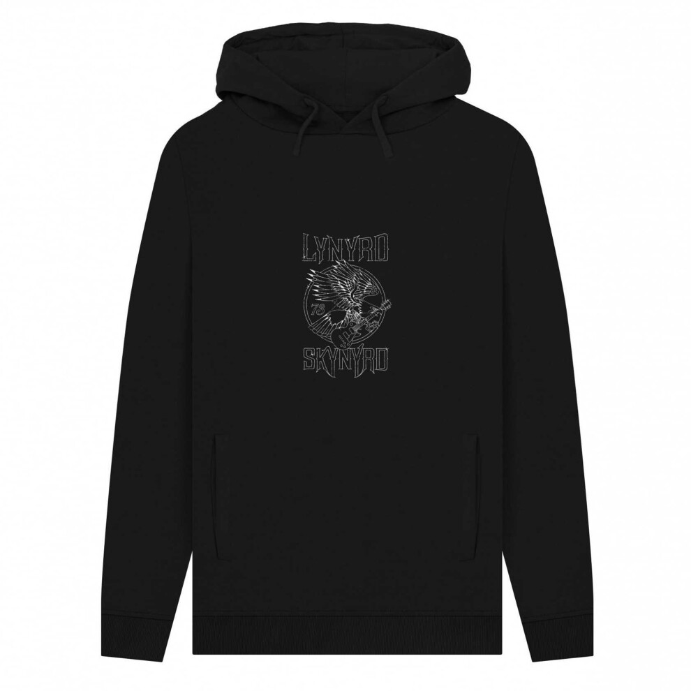 Lynyrd Skynyrd Men's Black (M, ) Unisex Adult Freebird Rock Hoodie