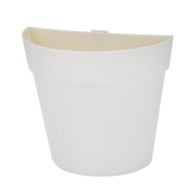 Macetero de pared semicircular 8x16,3x14,7 cm, 130 g