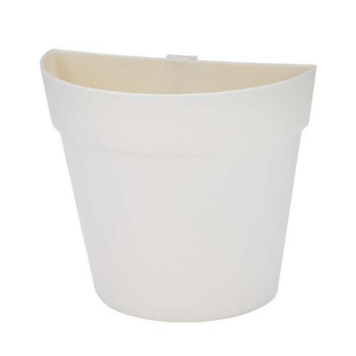 Macetero de pared semicircular 8x16,3x14,7 cm, 130 g
