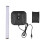 Support lumineux pour casque 11x10cm, USB noir 3