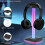 Support lumineux pour casque 11x10cm, USB noir 7