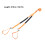 Ski Harness D Hook Design Nylon 210cm Orange 142g 2