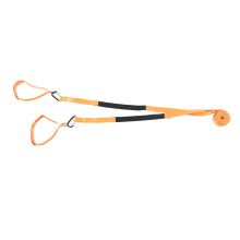 Skiseil Orange Nylon D-Haken Design Haken und Schleife Einfach zu verwenden Skisicherheitsgurt für Training