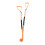 Ski Harness D Hook Design Nylon 210cm Orange 142g 14