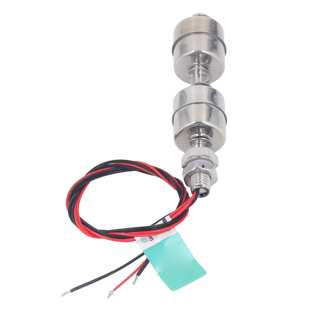 100Mm Dual Ball Float Switch Water Level Controller 0-220V Stainless Steel 9391335590962