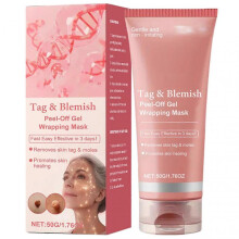 (1pc) Tag & Blemish Peel-Off Gel Wrapping Mask, Advanced Overnight Wrappping Peel-Off Facial Mask, Natural Verruca Treatment for All Skin Types
