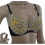 (S, gold) Women's Glitter Sparkle Belly Dance Beaded Sequined Bra Top 2