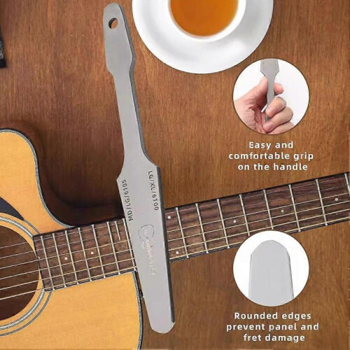(File with Brush) Carbon Steel Guitar Crowning File Versatile Application for guitar setup repair 2