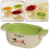 (White And Yellow) Kitchen Dual-Layer Draining Basket Kitchen Vegetable Washing Bowl Kitchen Supply 2