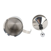 Mousseur à lait 800 ml en acier inoxydable 304 argenté