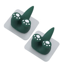 2 piezas de portacepillos para niños con cola de dinosaurio de dibujos animados