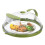 Couvercle anti-éclaboussures pour micro-ondes 26x11cm vert Diversion 3