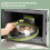 Couvercle anti-éclaboussures pour micro-ondes 26x11cm vert Diversion 2