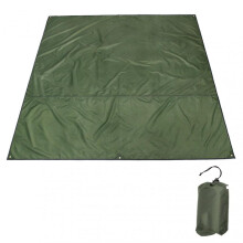 (S, Army Green) Waterproof Camping Tarp Thicken Picnic Mat Beach Mat Durable Beach Pad Tent