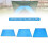 (L, Blue) Waterproof Camping Tarp Thicken Picnic Mat Beach Mat Durable Beach Pad Tent 5