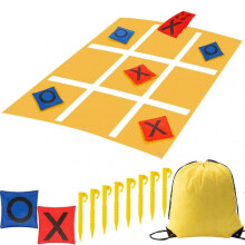 Portable Giant-Tic-Tac-Toe Bean Bag Toss Game for Kids Families Outdoor Fun Interactive Toss Game for Outside Yard