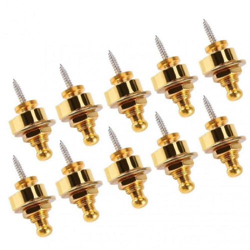 10pcs Guitar Bass Securitys Strap Locks Metal Quick Release System for Electric Guitar 1