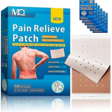 60pcs Pain Relief Patch Plaster, Heat Treatment Pain Relieve Patch Pains Long-lasting Pain Relief Relief Knee Pain