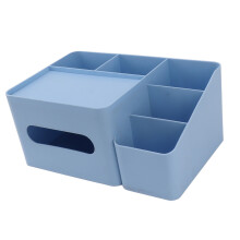 Taschentuchbox-Organizer mit Deckel aus Kunststoff, exquisite glatte Oberfläche, Tissue-Organizer für den Schreibtisch, Zuhause und Büro, B