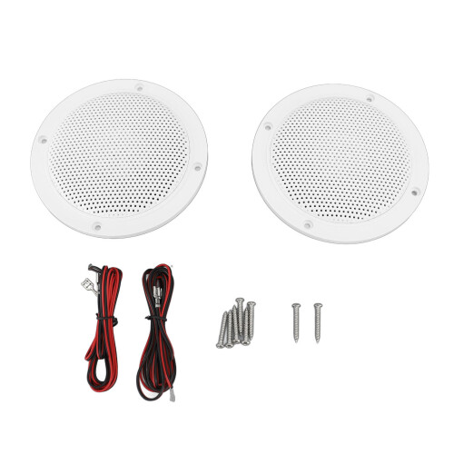 Flush Mount Marine Ceiling Speakers 4 Inch 120W Waterproof Wall Audio System 2