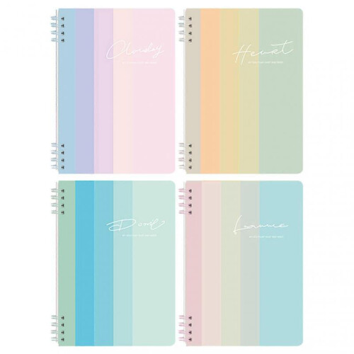 (D) A5 Spirals Notebook Superior Paper Quality Smoothing writing experience for Home/Office 1