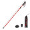 (Red Short) Ultrashort Foldable Trekkings Stick Lightweight Trekkings Pole Crutches for Seniors Elderly 1
