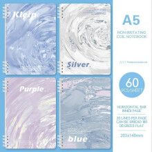(A) A5 Spirals Notebook Superior Paper Quality Smoothing writing experience for Home/Office