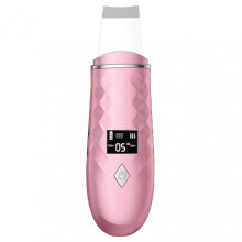 (Pink) Ultrasonic Facial Skin Scrubber Multifunctional Household Beauty Device for Women Girls