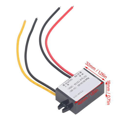 Modulo Buck da 36W super sottile da 15-60V a 12V 3A IP67 1