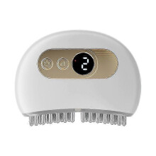 (White)TMJ Pain Relief Jaw & Neck Massager, Vibration & Heating Therapy, Ergonomic Multi-Needle TMJ Massager for Jaw & Neck Pain Relief