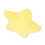 Almohada con forma de estrella - 50 cm, Amarilla, Algodón PP 11