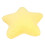 Almohada con forma de estrella - 50 cm, Amarilla, Algodón PP 14
