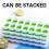 (Yellow) Stackable Ice Tray Soft Bottom Flexible Stackable Ice Maker for Home Bar 5