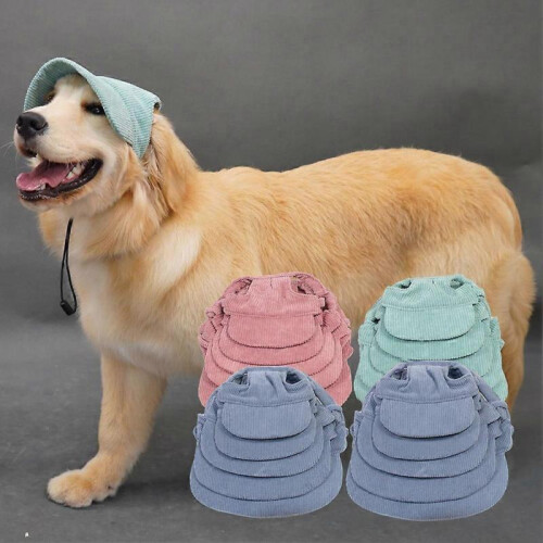 (M, Bean Paste Powder) Pet Hat for Small Medium Large Dogs Breathable Lightweight Dog Hat for Small Medium Large Dogs 1