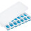 (Blue) Stackable Ice Tray Soft Bottom Flexible Stackable Ice Maker for Home Bar 1