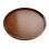 (27*2cm, tan) Solided Wood Round Tea Tray Multifuntional Durable Fruit Pan for Meals Snacks 1