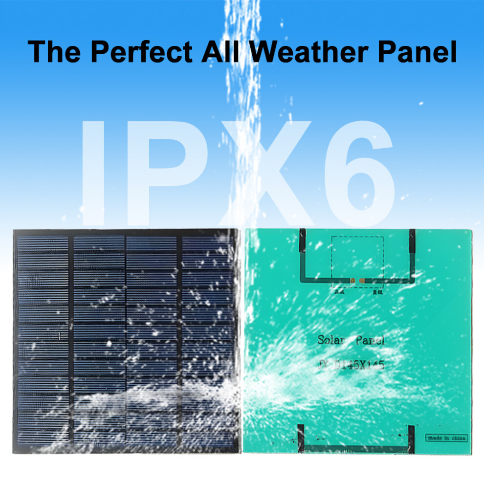 3W 12V Waterproof Solar Panel 145X145mm High-Efficiency Photovoltaic Module 8401335601122