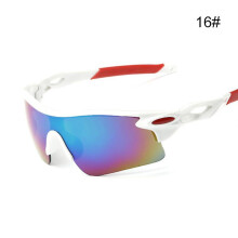 (16) Mens Cycling Glasses for Outdoor Sport PC Frame Anti-Fog Goggles Sports Eyewears for Baseball Fishing Ski Running