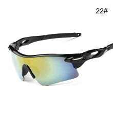 (22) Mens Cycling Glasses for Outdoor Sport PC Frame Anti-Fog Goggles Sports Eyewears for Baseball Fishing Ski Running