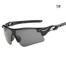 (1) Mens Cycling Glasses for Outdoor Sport PC Frame Anti-Fog Goggles Sports Eyewears for Baseball Fishing Ski Running