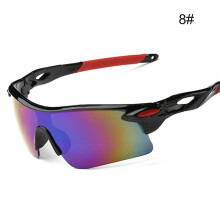 (8) Mens Cycling Glasses for Outdoor Sport PC Frame Anti-Fog Goggles Sports Eyewears for Baseball Fishing Ski Running