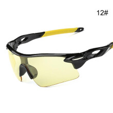 (12) Mens Cycling Glasses for Outdoor Sport PC Frame Anti-Fog Goggles Sports Eyewears for Baseball Fishing Ski Running