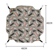 Double Layer Hamster Hammock Cotton Cage Hanging Squirrel Sleeping Bag for Hedgehogs Bed House