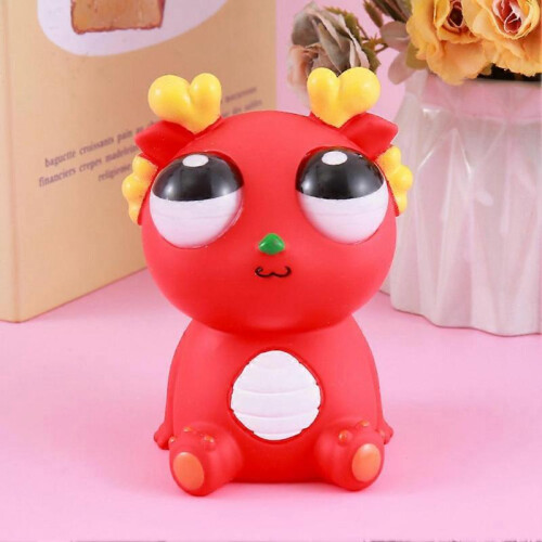 (Red) Eye Popping Toys Slow-Rebound Decompression Toy Kids Present 2
