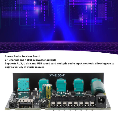 XY-S100L 2.1ch Bluetooth 5.0 module ampli 5-26V 10A 2