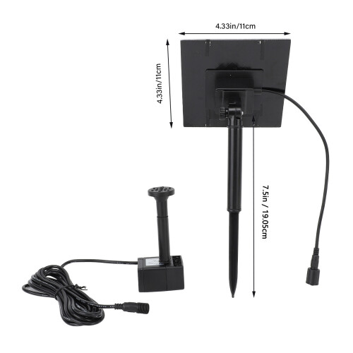 Solar-Wasserpumpen-Set SP-ABS 0-200L/H 0-150cm 1