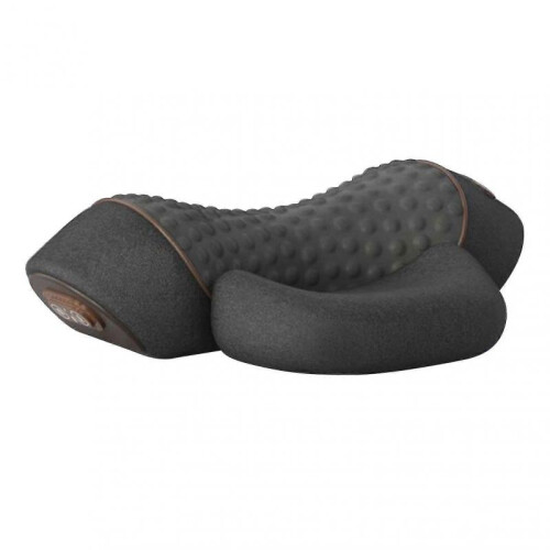 (Three, Gray) Electric Neck Massage Pillow Mulitfunctional Relaxation Neck Massager Pillow for Home